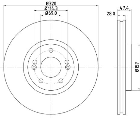 Диск тормозной HYUNDAI (BEIJING), KIA XCEED, NISSHINBO (ND6073K) Диск тормозной HYUNDAI (BEIJING), KIA XCEED, NISSHINBO (ND6073K)