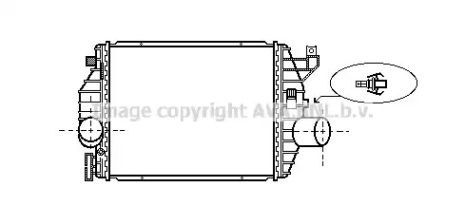 Интеркулер MS4357 MERCEDESBENZ