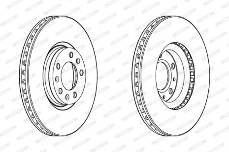 Диск тормозной DS DS, VAUXHALL ASTRA, FERODO (DDF2156C)