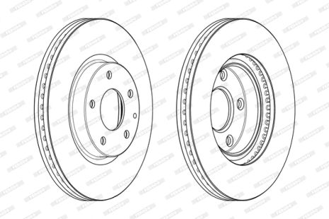 Диск гальмівний MAZDA 6, FERODO (DDF2463C) Диск гальмівний MAZDA 6, FERODO (DDF2463C)