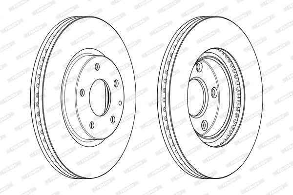 Диск гальмівний MAZDA 6, FERODO (DDF2463C) Диск гальмівний MAZDA 6, FERODO (DDF2463C)