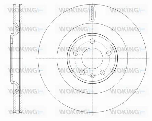 Диск гальмівний AUDI Q7, WOKING (D6177510) Диск гальмівний AUDI Q7, WOKING (D6177510)