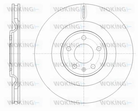 Диск гальмівний AUDI Q7, WOKING (D6177510) Диск гальмівний AUDI Q7, WOKING (D6177510)