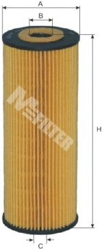 Масляный фильтр, PUCH G-MODELL, DAEWOO KORANDO, M-FILTER (TE622) Масляный фильтр, PUCH G-MODELL, DAEWOO KORANDO, M-FILTER (TE622)