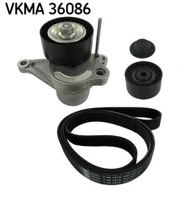 Поликлиновой ременный комплект, NISSAN PRIMASTAR, VAUXHALL MOVANO, SKF (VKMA36086)
