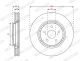 Диск тормозной TOYOTA RAV, LEXUS RX, FERODO (DDF3063C)