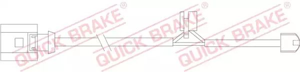 WS 0275 A QUICK BRAKE Датчик зносу гальмівних колодок (передніх) VW Touareg/Porsche Cayenne 02-10 (L WS 0275 A QUICK BRAKE Датчик зносу гальмівних колодок (передніх) VW Touareg/Porsche Cayenne 02-10 (L