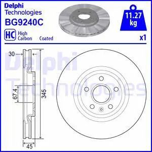 Диск тормозной VAUXHALL INSIGNIA, OPEL INSIGNIA, DELPHI (BG9240C) Диск тормозной VAUXHALL INSIGNIA, OPEL INSIGNIA, DELPHI (BG9240C)