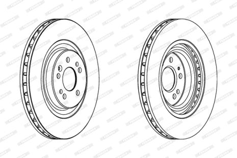Диск тормозной MERCEDES-BENZ M-CLASS, FERODO (DDF1085C1)