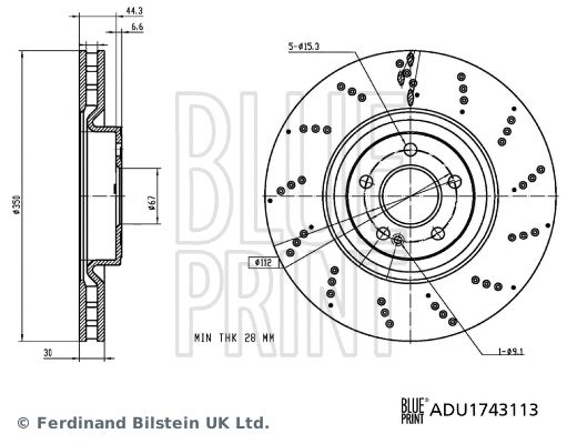 Диск гальмівний MERCEDES-BENZ A-CLASS, BLUE PRINT (ADU1743113) Диск гальмівний MERCEDES-BENZ A-CLASS, BLUE PRINT (ADU1743113)