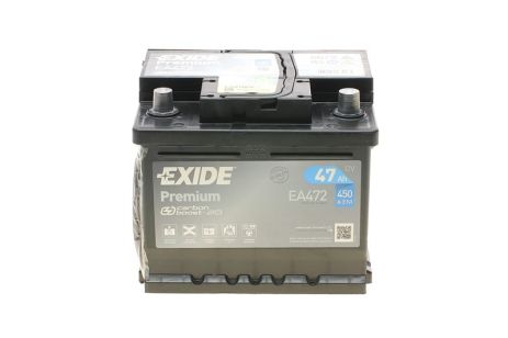 Стартерная аккумуляторная батарея, YUGO 411, CITROËN BX, EXIDE (EA472) Стартерная аккумуляторная батарея, YUGO 411, CITROËN BX, EXIDE (EA472)