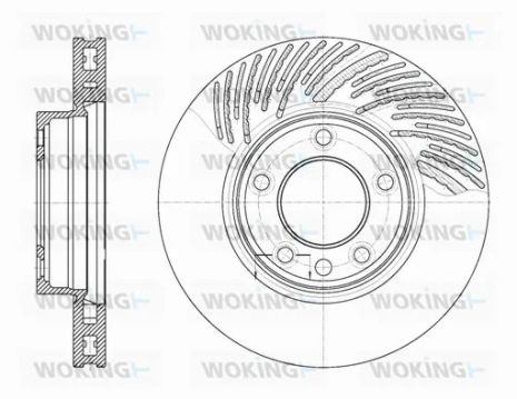 Диск гальмівний PORSCHE CAYENNE, VW TOUAREG, WOKING (D677311) Диск гальмівний PORSCHE CAYENNE, VW TOUAREG, WOKING (D677311)