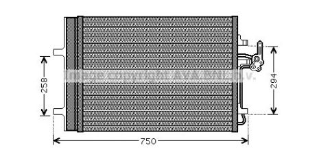 Конденсатор, кондиционер FDA5427D LANDROVER FORD