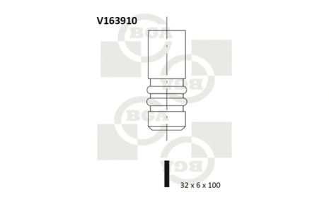 Впускной клапан, BMW 1, BGA (V163910)
