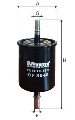 Топливный фильтр, CHEVROLET SPARK, DAEWOO NUBIRA, M-FILTER (DF3540) Топливный фильтр, CHEVROLET SPARK, DAEWOO NUBIRA, M-FILTER (DF3540)