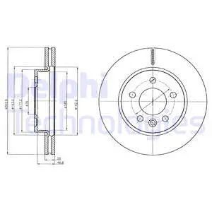 Диск тормозной VW AMAROK, DELPHI (BG4343C) Диск тормозной VW AMAROK, DELPHI (BG4343C)