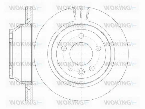 Диск гальмівний VW TRANSPORTER, WOKING (D6116010) Диск гальмівний VW TRANSPORTER, WOKING (D6116010)