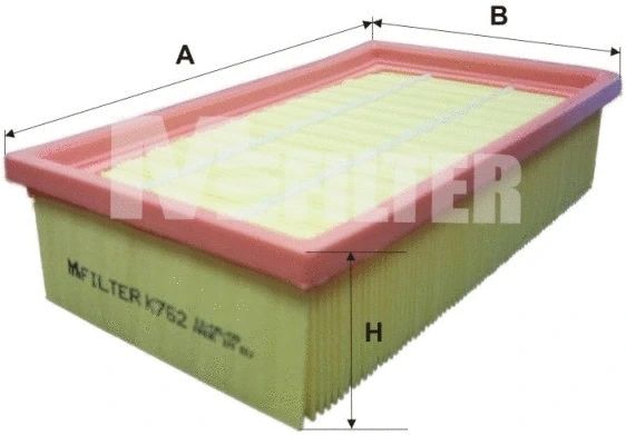 Воздушный фильтр, RENAULT CLIO, NISSAN NV200, M-FILTER (K762) Воздушный фильтр, RENAULT CLIO, NISSAN NV200, M-FILTER (K762)