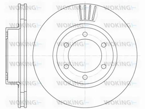 Диск тормозной TOYOTA (FAW), LEXUS GX, WOKING (D670610)