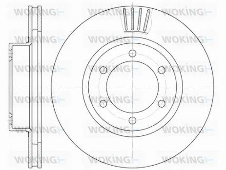 Диск тормозной TOYOTA (FAW), LEXUS GX, WOKING (D670610)