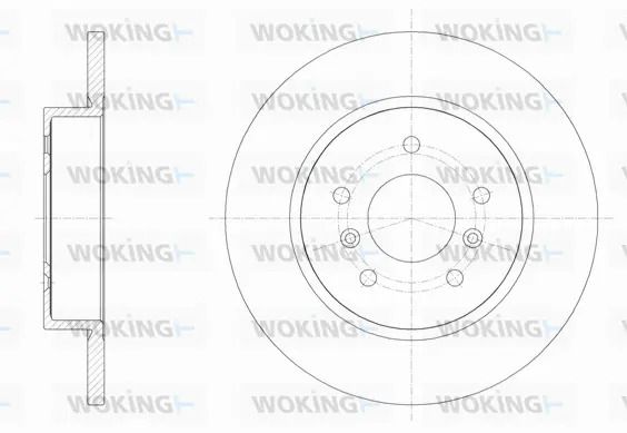 Диск тормозной RENAULT KADJAR, NISSAN QASHQAI, WOKING (D6158200) Диск тормозной RENAULT KADJAR, NISSAN QASHQAI, WOKING (D6158200)