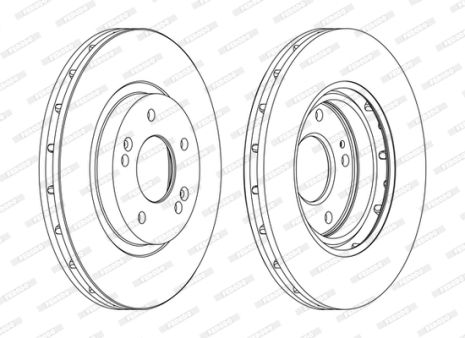 Диск тормозной HYUNDAI SANTA, MITSUBISHI ASX, FERODO (DDF1292C)