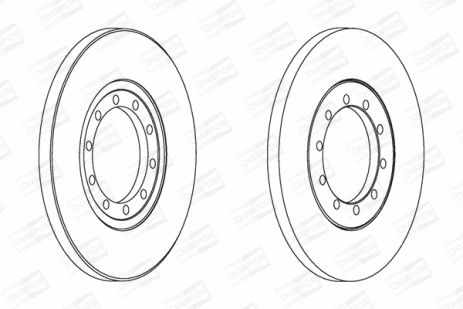 Диск тормозной FORD TRANSIT, CHAMPION (562537CH) Диск тормозной FORD TRANSIT, CHAMPION (562537CH)