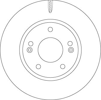 Диск тормозной KIA NIRO, HYUNDAI IONIQ, TRW (DF6936)