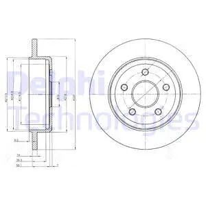 Диск тормозной JEEP COMMANDER, DELPHI (BG4160) Диск тормозной JEEP COMMANDER, DELPHI (BG4160)
