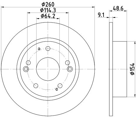 Диск гальмівний ACURA TSX, HONDA ACCORD, NISSHINBO (ND8026K) Диск гальмівний ACURA TSX, HONDA ACCORD, NISSHINBO (ND8026K)