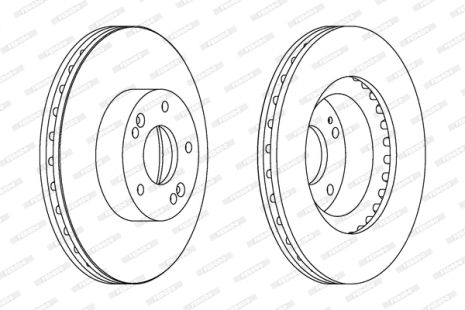 Диск тормозной KIA SPORTAGE, HYUNDAI TUCSON, FERODO (DDF1630C)