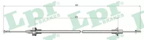 Трос сцепления C0078C FORD Трос сцепления C0078C FORD