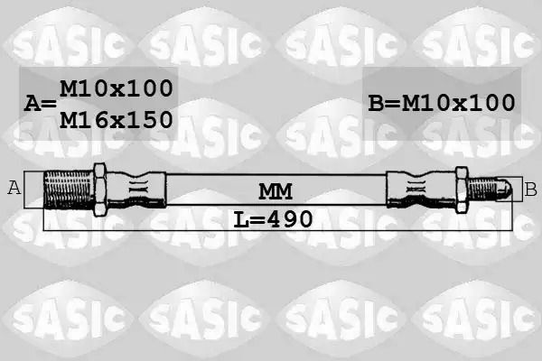 Шланг тормозной передний, Sasic (SBH6347) Шланг тормозной передний, Sasic (SBH6347)