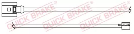 WS 0392 A QUICK BRAKE Датчик зносу гальмівних колодокк (передніх) Audi Q7 3.0-6.0TDI 06-15 (К-кт 2 ш WS 0392 A QUICK BRAKE Датчик зносу гальмівних колодокк (передніх) Audi Q7 3.0-6.0TDI 06-15 (К-кт 2 ш