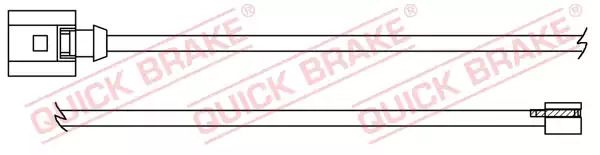 WS 0392 A QUICK BRAKE Датчик зносу гальмівних колодокк (передніх) Audi Q7 3.0-6.0TDI 06-15 (К-кт 2 ш WS 0392 A QUICK BRAKE Датчик зносу гальмівних колодокк (передніх) Audi Q7 3.0-6.0TDI 06-15 (К-кт 2 ш