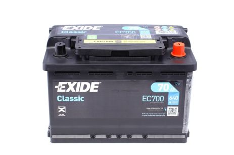 Стартерная аккумуляторная батарея, DACIA LOGAN, HYUNDAI TRAJET, EXIDE (EC700)