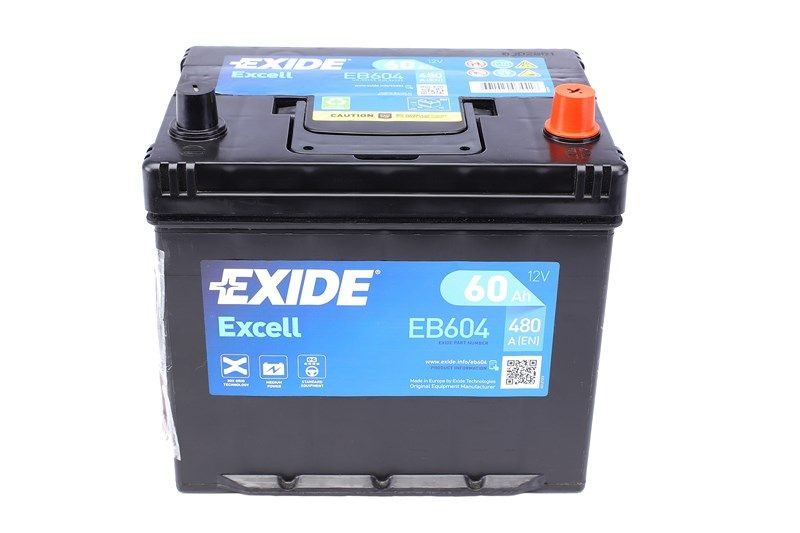 Стартерная аккумуляторная батарея, CHANGAN CX20, BRILLIANCE BS6, EXIDE (EB604) Стартерная аккумуляторная батарея, CHANGAN CX20, BRILLIANCE BS6, EXIDE (EB604)