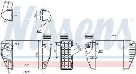 Интеркулер 96544 AUDI