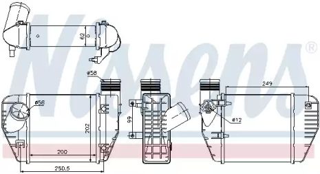Интеркулер 96544 AUDI