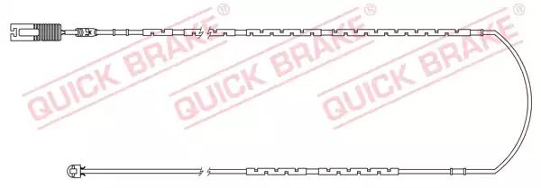 Датчик зносу гальмівних колодокк (задних) BMW 3 (E46) 98-06 (L1410mm), QUICK BRAKE (WS0192A) Датчик зносу гальмівних колодокк (задних) BMW 3 (E46) 98-06 (L1410mm), QUICK BRAKE (WS0192A)