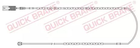 Датчик зносу гальмівних колодокк (задних) BMW 3 (E46) 98-06 (L1410mm), QUICK BRAKE (WS0192A) Датчик зносу гальмівних колодокк (задних) BMW 3 (E46) 98-06 (L1410mm), QUICK BRAKE (WS0192A)