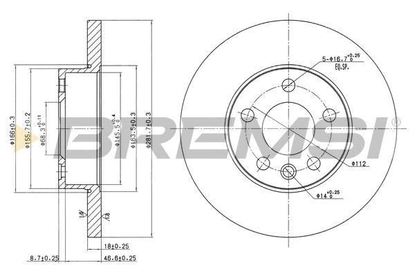 ΠΠΈΡΠΊ Π³Π°Π»ΡΠΌΡΠ²Π½ΠΈΠΉ VW TRANSPORTER, BREMSI (CD7011S) ΠΠΈΡΠΊ Π³Π°Π»ΡΠΌΡΠ²Π½ΠΈΠΉ VW TRANSPORTER, BREMSI (CD7011S)