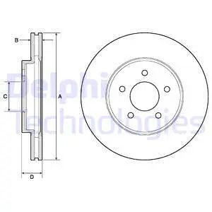 Диск тормозной FORD USA, MAZDA TRIBUTE, DELPHI (BG4120) Диск тормозной FORD USA, MAZDA TRIBUTE, DELPHI (BG4120)