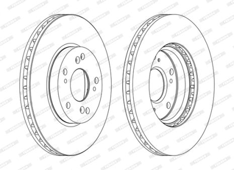Диск гальмівний HONDA ACCORD, FERODO (DDF1557C) Диск гальмівний HONDA ACCORD, FERODO (DDF1557C)