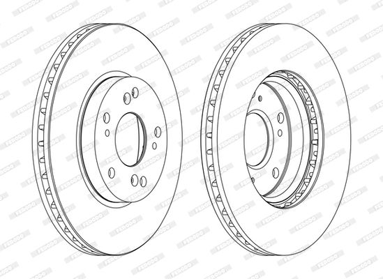 Диск гальмівний HONDA ACCORD, FERODO (DDF1557C) Диск гальмівний HONDA ACCORD, FERODO (DDF1557C)