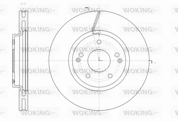 Диск тормозной SSANGYONG ACTYON, WOKING (D6166310) Диск тормозной SSANGYONG ACTYON, WOKING (D6166310)