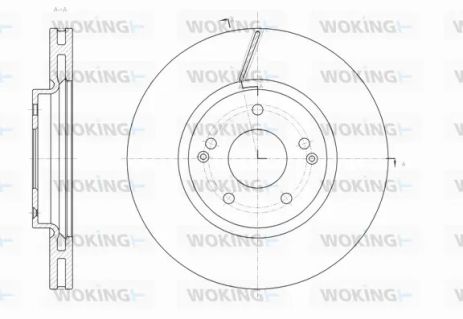 Диск тормозной SSANGYONG ACTYON, WOKING (D6166310) Диск тормозной SSANGYONG ACTYON, WOKING (D6166310)