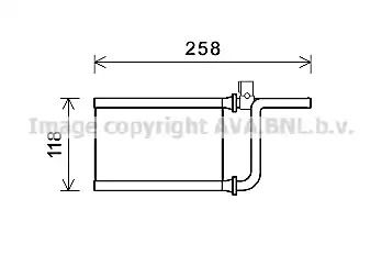 Теплообменник, отопление салона MTA6254 MITSUBISHI