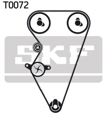 Комплект ремней ГРМ, LAND ROVER, MG EXPRESS, SKF (VKMA07301)