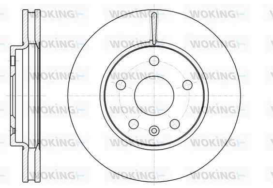 Диск тормозной SAAB 9-5, CHEVROLET MALIBU, WOKING (D6128510) Диск тормозной SAAB 9-5, CHEVROLET MALIBU, WOKING (D6128510)